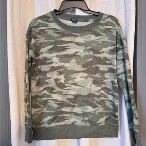 Splendid Camouflage Crewneck Sweater